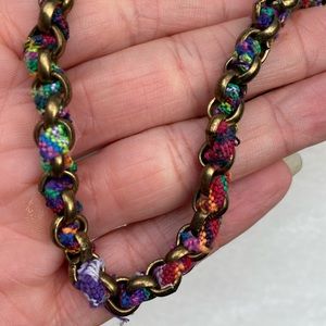 Multicolored Woven Necklace